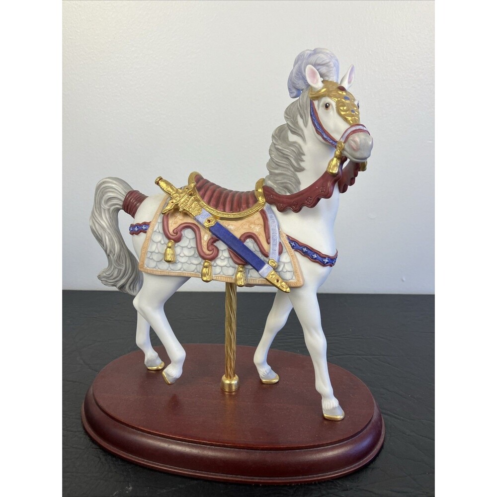 Lenox Carousel Horse Camelot Figurine Carousel Collection EUC Vintage 1992